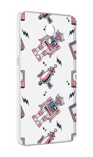 Чехол MyPads мини-роботы для Meizu M3 Note