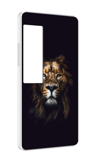 Чехол MyPads Лев-в-тени мужской для Meizu Pro 7 Plus