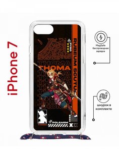 Чехол на iPhone 7/8/SE 2020,2022 MagSafe Kruche Print Thoma Genshun с магнитом, со шнурком КruЧЕ