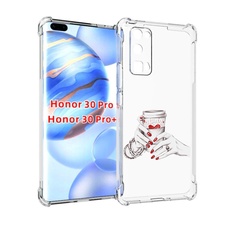 Чехол бампер MyPads Любовный-стакан для Honor 30 Pro Honor