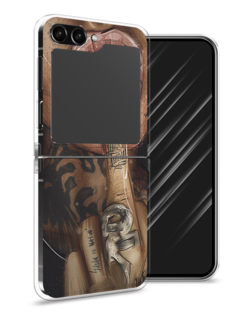 Чехол Awog на Samsung Galaxy Z Flip 5 "Девушка с татуировками"