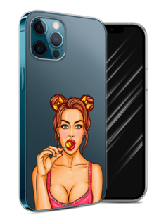 Чехол Awog на Apple iPhone 12 Pro / Айфон 12 Pro "Рамка из перьев"