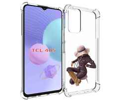 Чехол MyPads загадочная-девушка-в-костюме женский для TCL 405