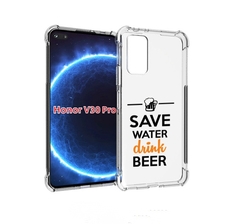 Чехол бампер MyPads Пей-пиво для Honor V30 Pro