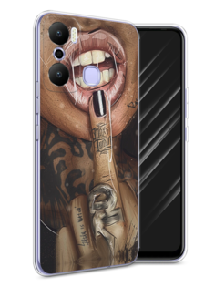 Чехол Awog на Infinix Hot 20 Play "Девушка с татуировками"