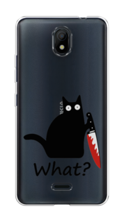 Чехол на Nokia C100 "Котик с ножом" Case Place