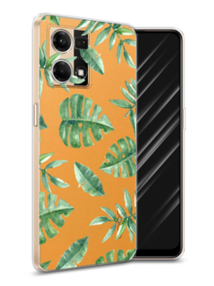 Чехол Awog на Oppo Reno 7 4G/8 4G "Сиреневая цветочная рамка"