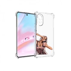 Чехол MyPads девушка-в-прозрачной-одежде для Huawei Nova 8 (ANG-LX1)