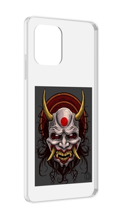 Чехол MyPads маска с клыками и рогами для UMIDIGI Power 7 Max / Power 7S