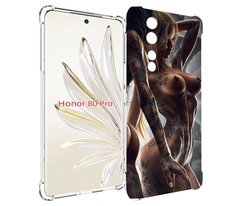 Чехол MyPads девушки-инь-и-янь-в-татуировках для Honor 80 Pro
