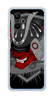 Чехол на Xiaomi Redmi Note 12T Pro "Красная маска самурая" Case Place