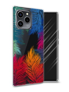 Чехол Awog на Honor 60 SE "Рамка из перьев"