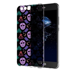 Чехол бампер MyPads фиолетовые маски для Huawei P10 Plus противо