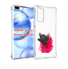 Чехол бампер MyPads медведь в дымке для Honor 30 Pro Honor