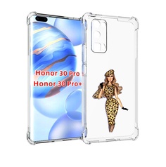 Чехол бампер MyPads леопардовое платье женский для Honor