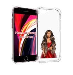 Чехол MyPads девушка-в-вечернем-платье женский для iPhone 7 4.7 / iPhone 8