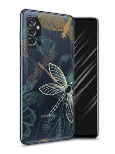 Чехол Awog на Samsung Galaxy M52 / Самсунг M52 "Тени стрекоз"