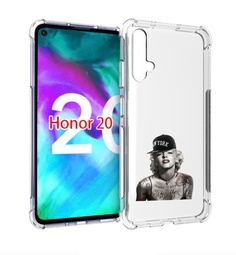 Чехол бампер MyPads Мерлин Монро с тату женский для Honor