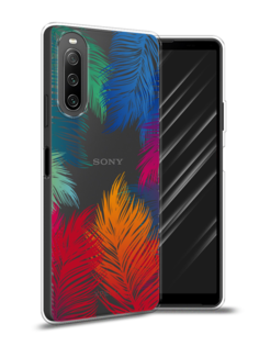 Чехол Awog на Sony Xperia 10 IV "Рамка из перьев"