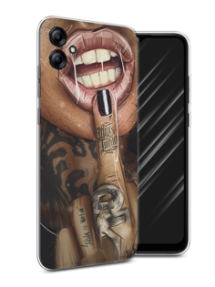 Чехол Awog на Samsung Galaxy A04e "Девушка с татуировками"
