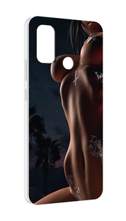 Чехол MyPads белые-татуировки-на-теле для UleFone Note 10P/Note 10
