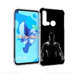 Чехол бампер MyPads накаченный мужчина в тени мужской для Huawei