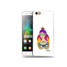 Чехол MyPads Tocco для Honor 4C девушка в татуировках с короной (PT10946.43.305)