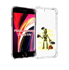 Чехол MyPads прикольный робот для iPhone 7 4.7 / iPhone 8 / iPhone SE 2 (2020)