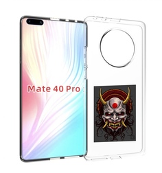 Чехол MyPads маска с клыками и рогами для Huawei Mate 40 Pro (NOH-NX9)