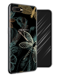 Чехол Awog на Oppo A5s "Тени стрекоз"