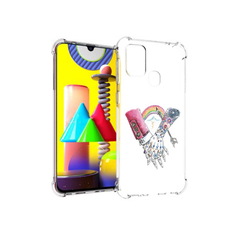 Чехол MyPads Tocco для Samsung Galaxy M31 абстракция руки в татуировках (PT147019.488.212)