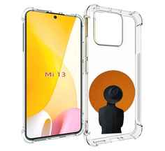 Чехол MyPads парень в шляпе в оранжевом кружке для Xiaomi 13