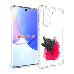 Чехол MyPads медведь в дымке для Huawei Nova 10