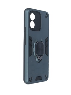 Чехол DF для Honor X5 с магнитом и кольцом Dark Green hwArmor-04