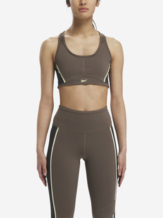 Спортивный топ бра Reebok Lux Racer, Коричневый
