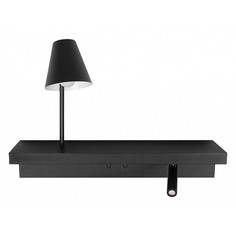 Бра с полкой Shelf 10216/2W Black Loft it