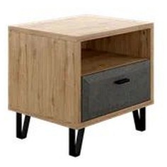 Тумбочка Grace KOM1S дуб наварра BRW_UT-70039423 Black Red White