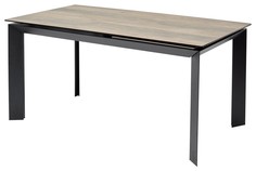 Стол M-City CREMONA 140 KL-61 под дерево, черный каркас
