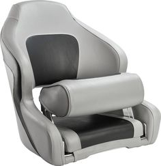 Кресло с болстером Delux Sport Flip Up, обивка угольный/серый винил No Brand