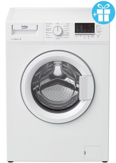 Стиральная машина Beko RGS55P2BWW + мешок для стирки белья белая