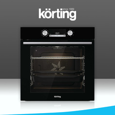 Встраиваемый электрический духовой шкаф Korting OKB 8481 ESN PYRO черный