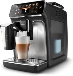 Кофемашина автоматическая Philips EP5446/70 серебристая, черная