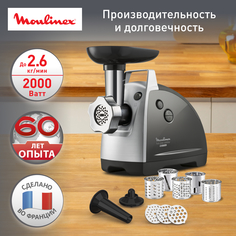 Электромясорубка Moulinex HV8 ME683832 Black/Silver