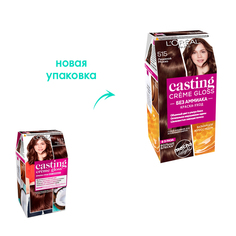 Стойкая краска-уход для волос LOreal Paris Casting Creme Gloss т 515 Ледяной Мокко 180 мл