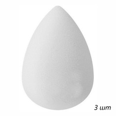 Kristaller Спонж-яйцо для макияжа / KG-018, белый, (3шт.)