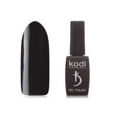 Kodi Гель-лак черный, без перламутра и блесток, плотный, 8 мл
