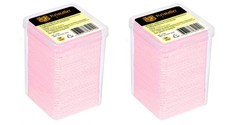 Kristaller Безворсовые салфетки перфорированные, розовый, 180 шт./уп., (2шт.)