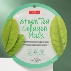 Коллагеновая регенерирующая маска PureDerm с экстрактом зел