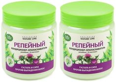 Кондиционер-ополаскиватель Iris cosmetic, Exclusive Nature Line, Репейный, 500 мл, 2 шт