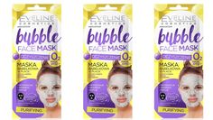 Тканевая маска для лица Eveline Bubble Face Mask Очищающая, 3 шт